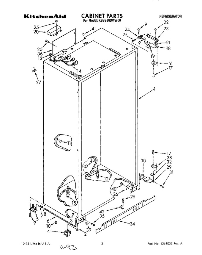 Diagram for KSSS36DWW00