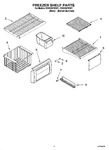 Diagram for 03 - Freezer Shelf Parts