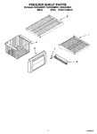 Diagram for 03 - Freezer Shelf Parts