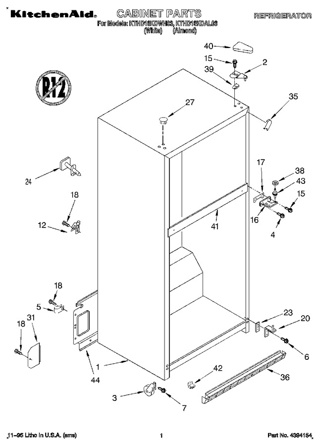 Diagram for KTHD18KDWH03