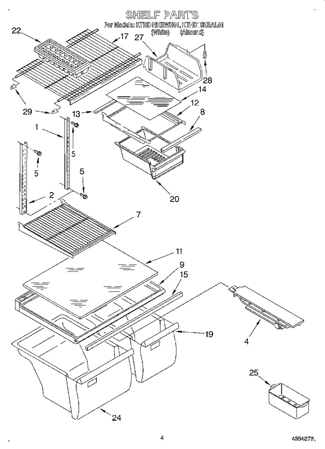 Diagram for KTHD18KEWH01