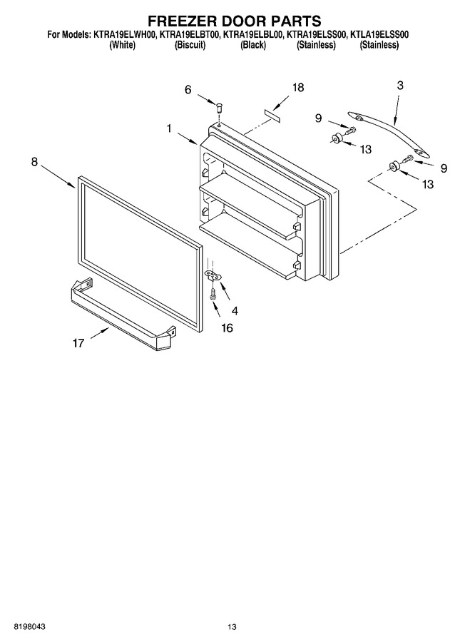 Diagram for KTRA19ELWH00