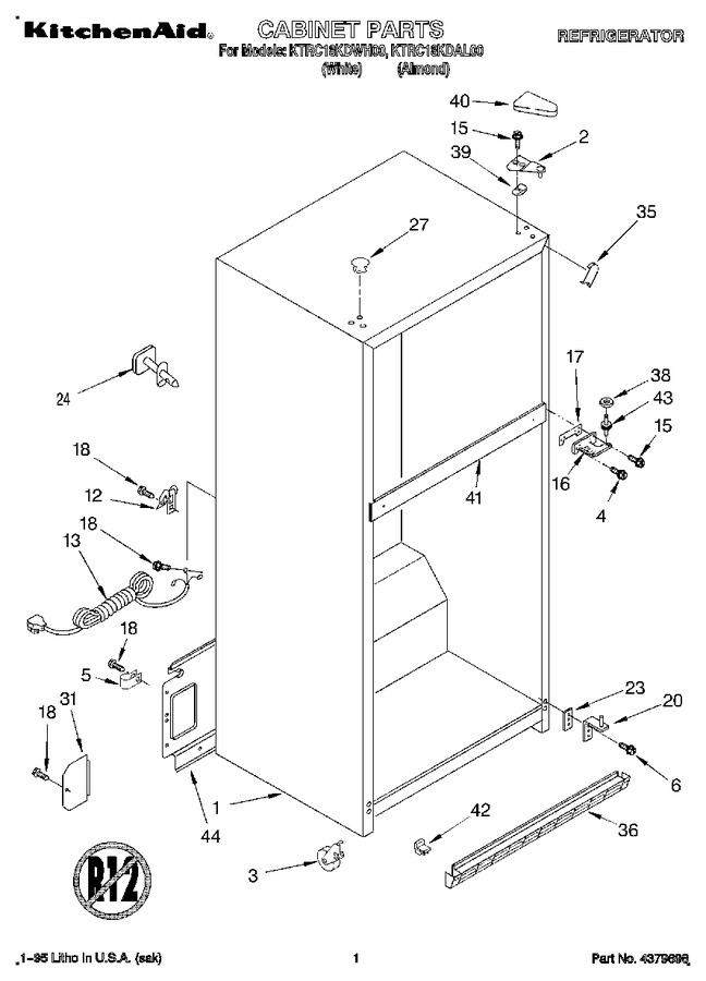 Diagram for KTRC18KDWH00