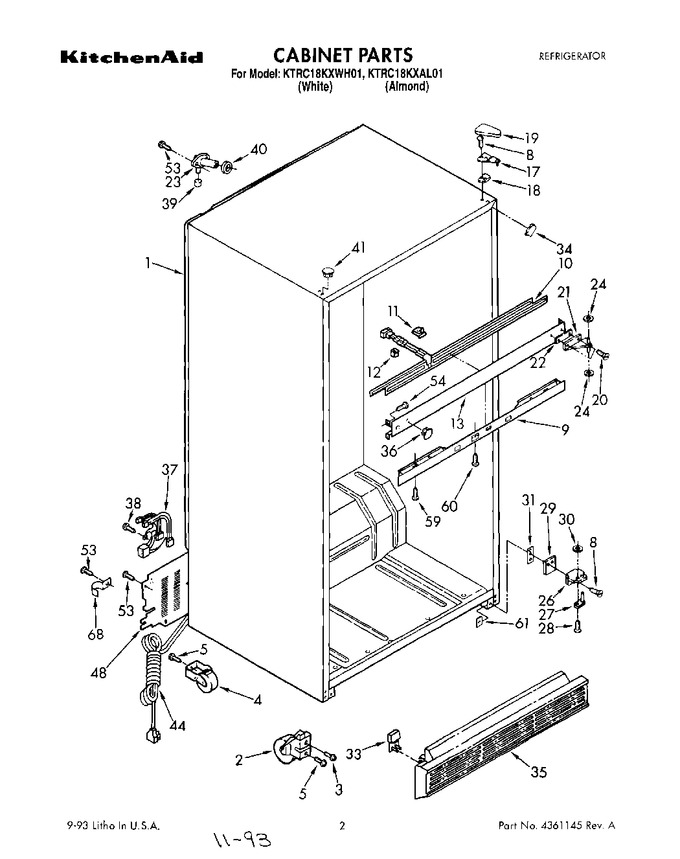 Diagram for KTRC18KXWH01