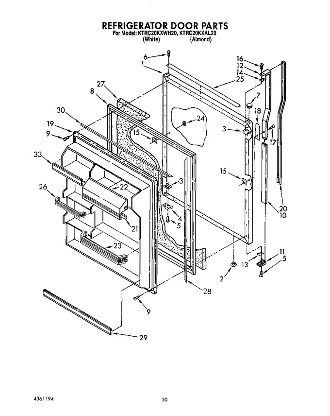 Diagram for KTRC20KXWH20