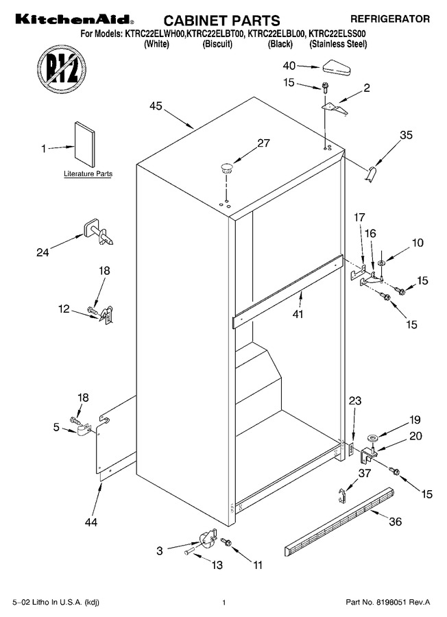 Diagram for KTRC22ELWH00