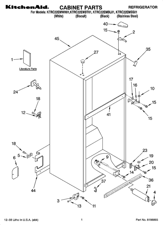 Diagram for KTRC22EMWH01