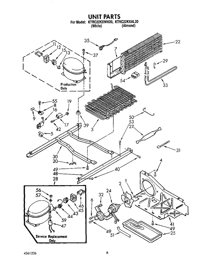 Diagram for KTRC22KXWH20