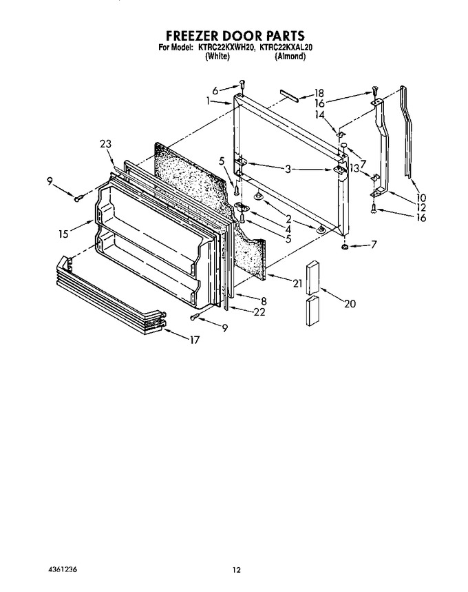 Diagram for KTRC22KXWH20