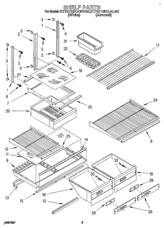 Diagram for KTRD18KAWH00