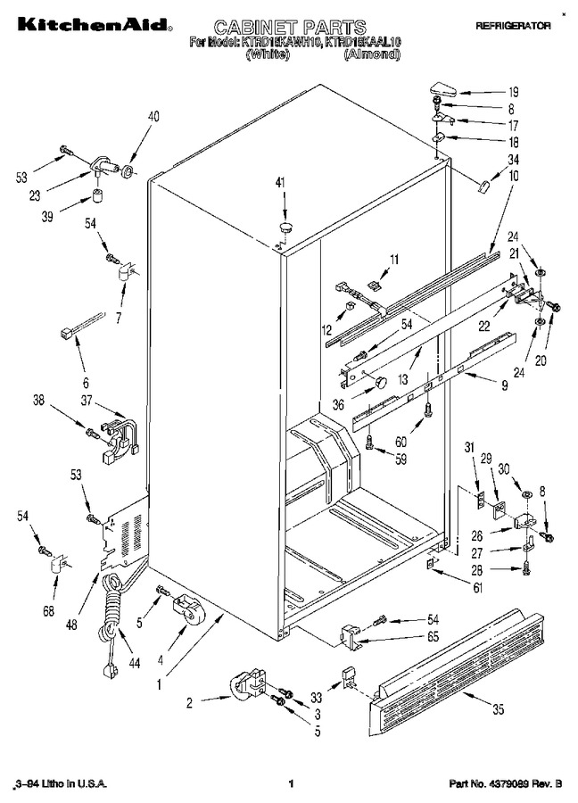 Diagram for KTRD18KAWH10