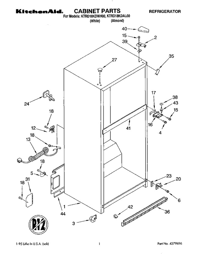 Diagram for KTRD18KDAL00