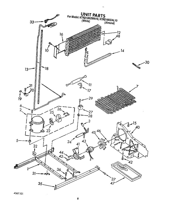 Diagram for KTRD18KXWH10
