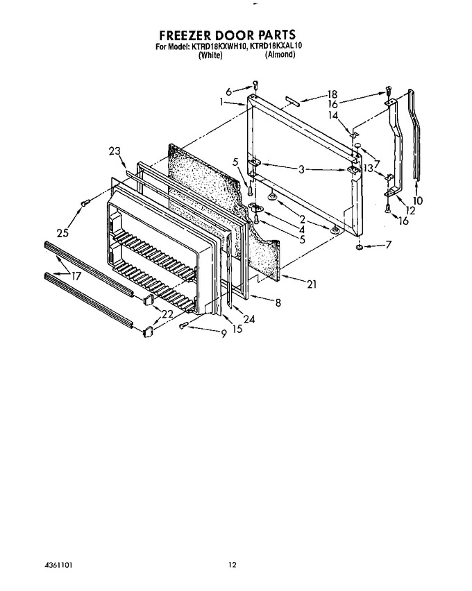 Diagram for KTRD18KXWH10