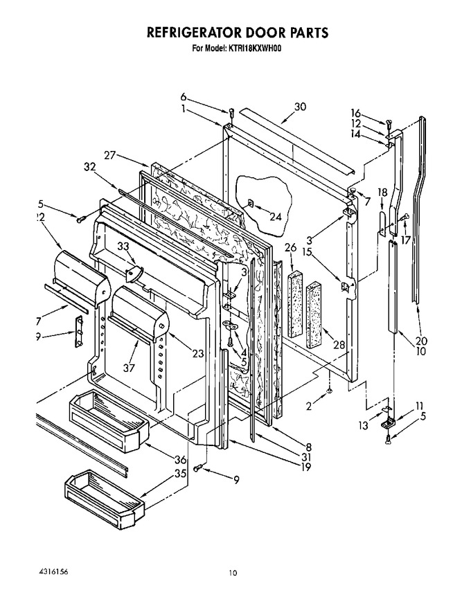 Diagram for KTRI18KXWH00