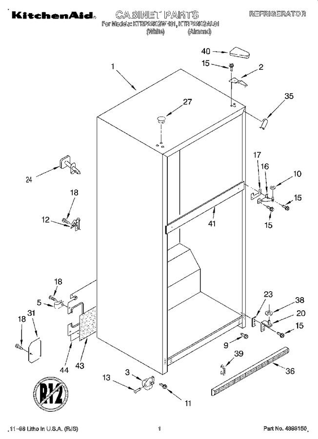Diagram for KTRP22KGWH01