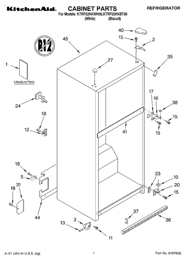 Diagram for KTRP22KKWH00