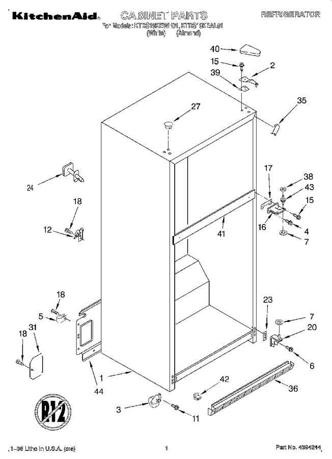 Diagram for KTRS19KEWH01