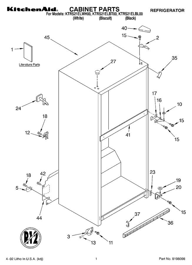 Diagram for KTRS21ELWH00
