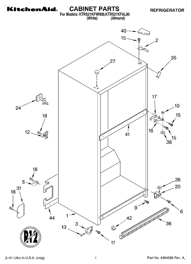 Diagram for KTRS21KFWH00