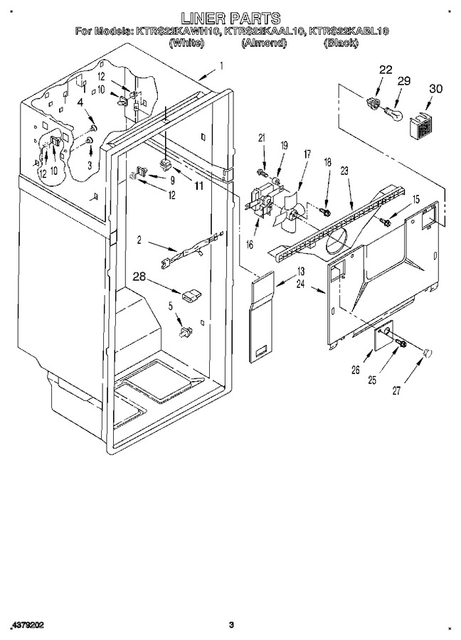 Diagram for KTRS22KAWH10