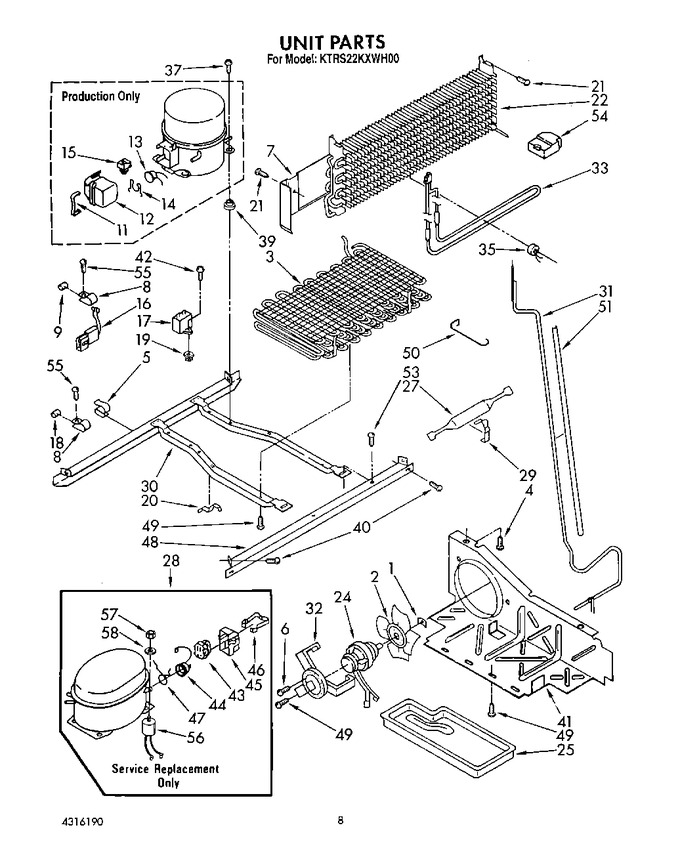Diagram for KTRS22KXWH00