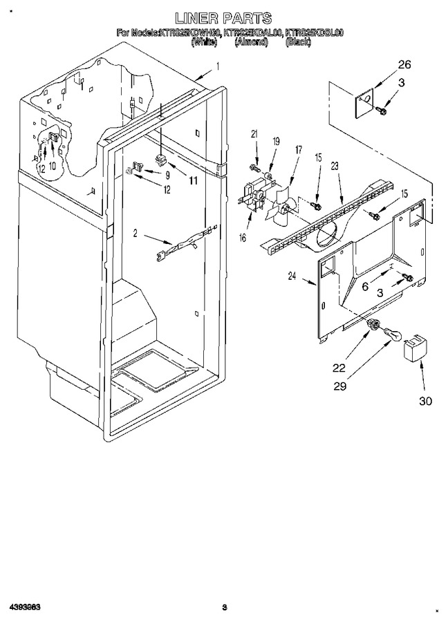 Diagram for KTRS25KDWH00