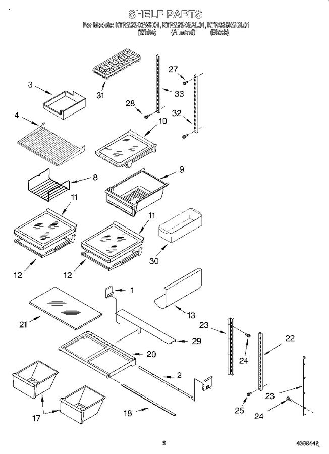 Diagram for KTRS25KGWH01