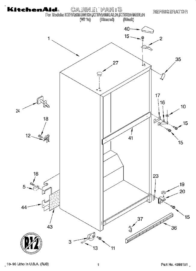 Diagram for KTRV20MGWH01