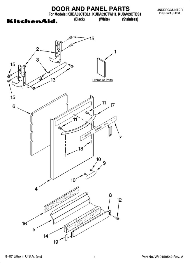 Diagram for KUDA03CTWH1