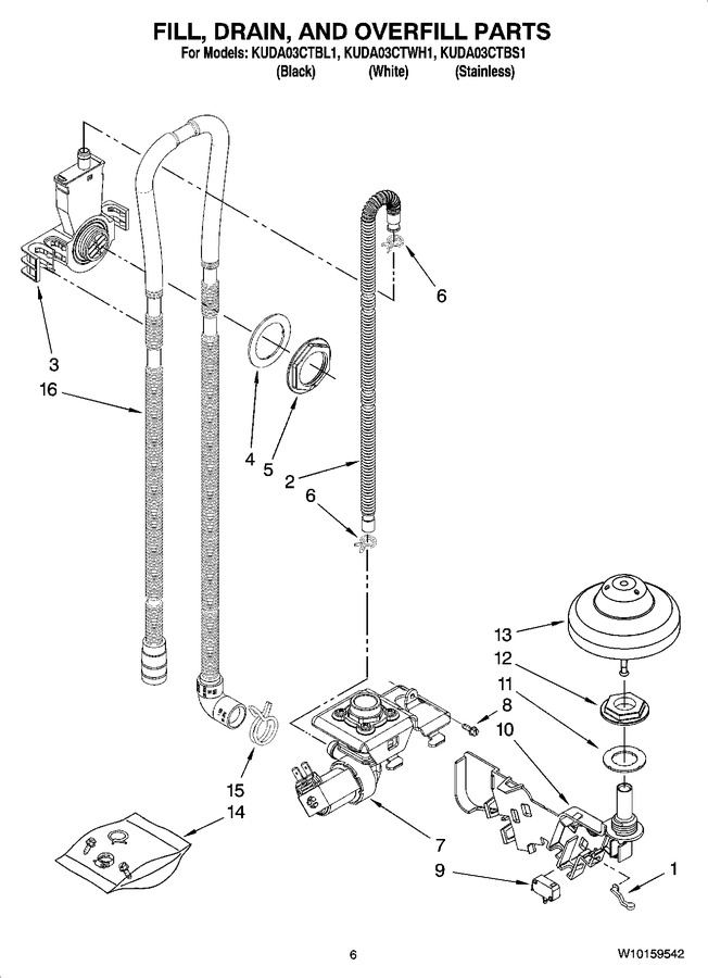 Diagram for KUDA03CTWH1