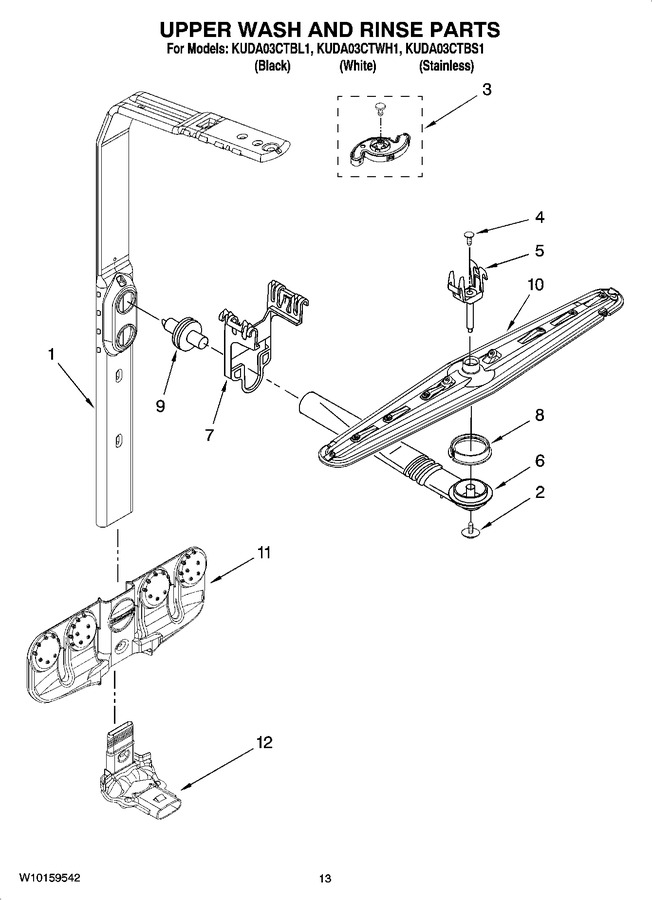 Diagram for KUDA03CTWH1