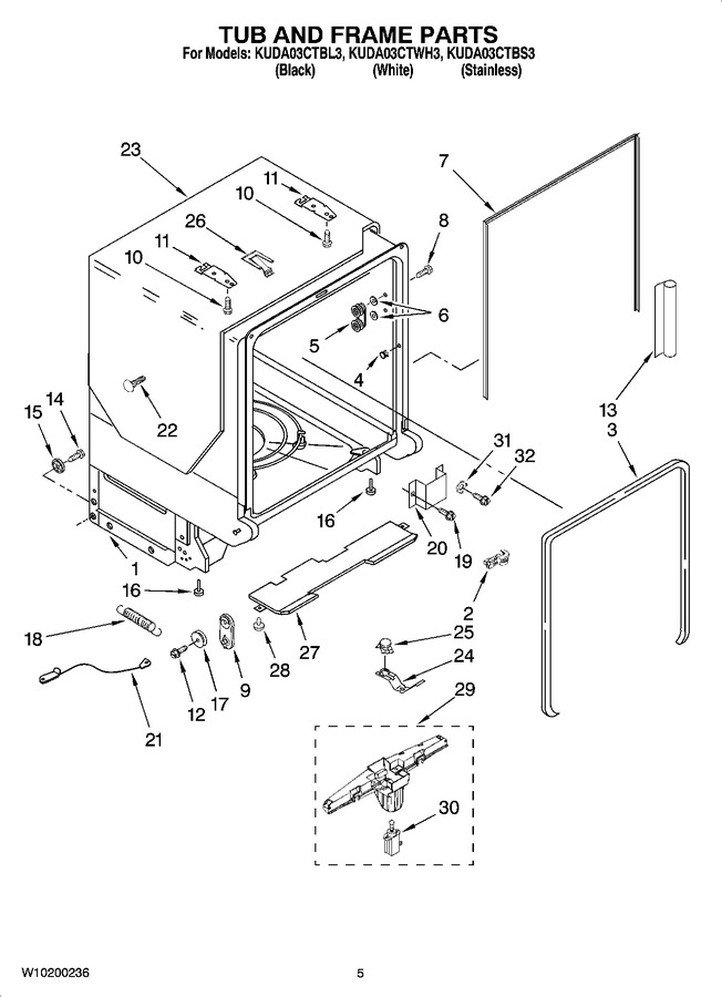 Diagram for KUDA03CTBS3