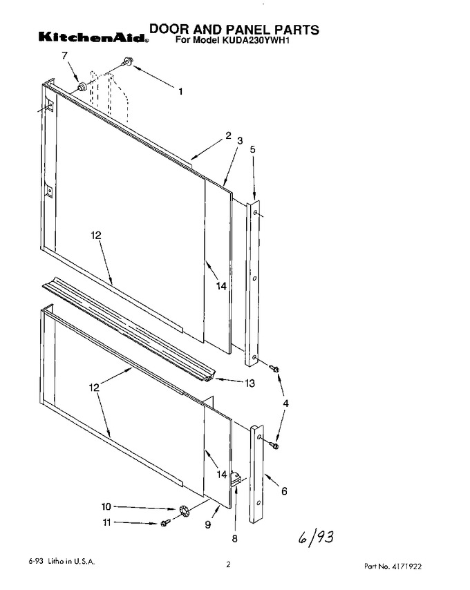 Diagram for KUDA230YWH1