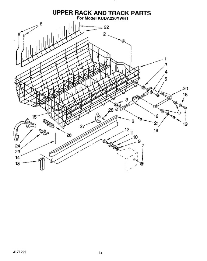 Diagram for KUDA230YWH1