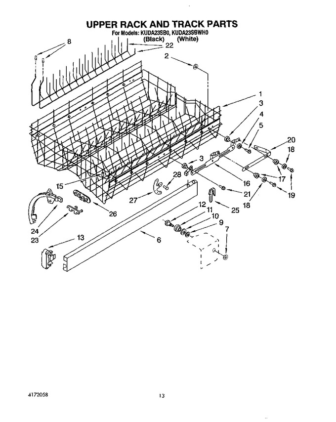 Diagram for KUDA23SBWH0