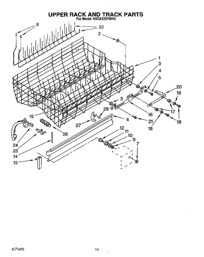 Diagram for KUDA23SYWH0