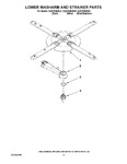 Diagram for 11 - Lower Washarm And Strainer Parts