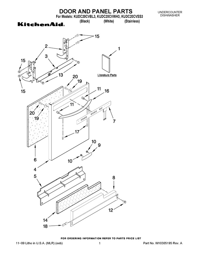 Diagram for KUDC20CVWH3