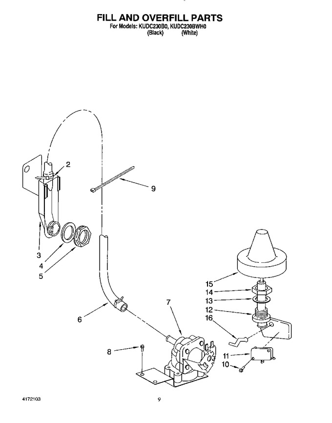 Diagram for KUDC230BWH0