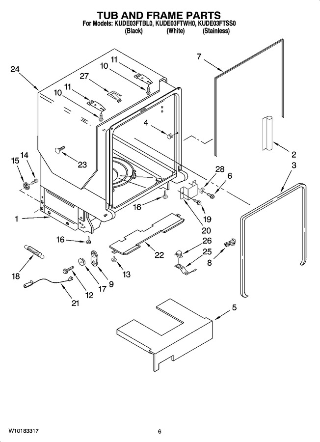 Diagram for KUDE03FTWH0