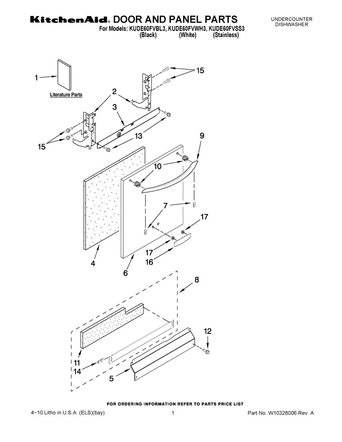 Diagram for KUDE60FVWH3