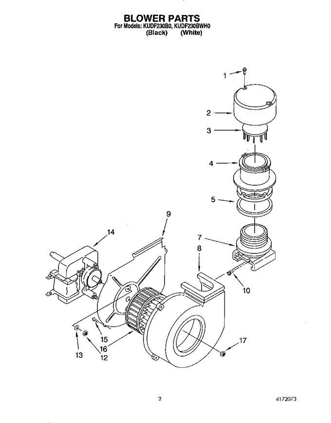 Diagram for KUDF230BWH0