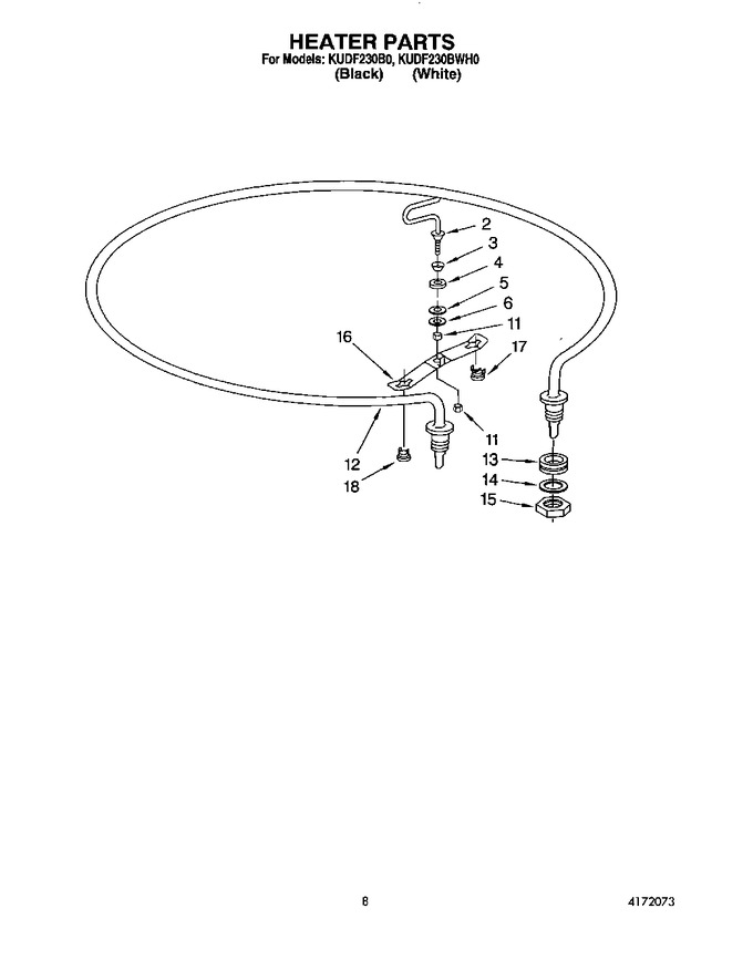 Diagram for KUDF230BWH0