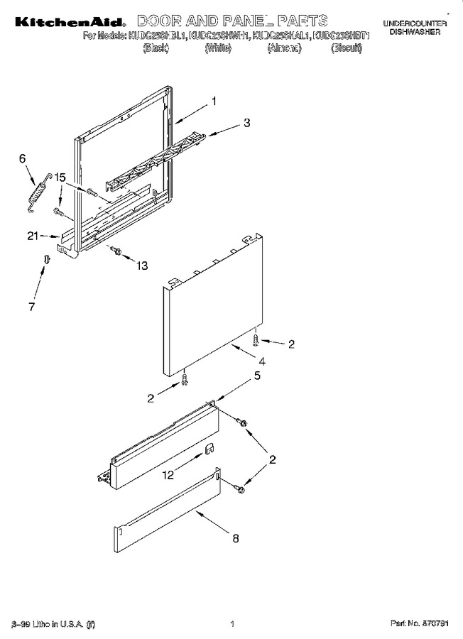 Diagram for KUDG25SHWH1