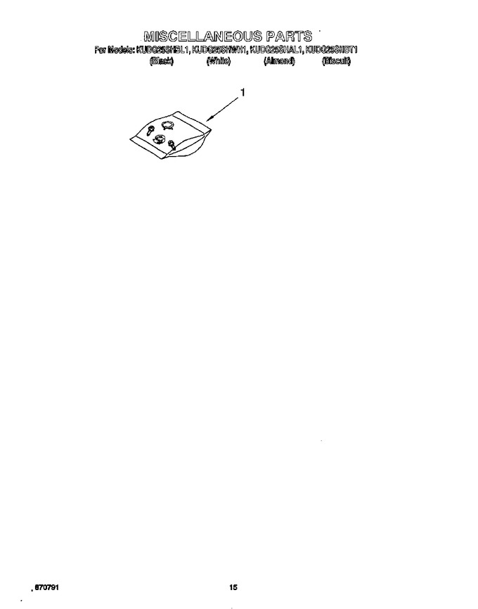 Diagram for KUDG25SHAL1