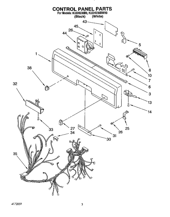 Diagram for KUDH230BWH0