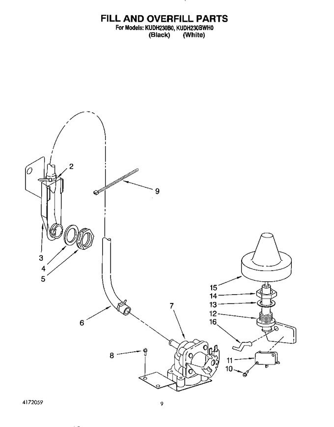 Diagram for KUDH230BWH0