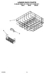 Diagram for 11 - Lower Rack Parts