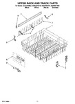 Diagram for 09 - Upper Rack And Track Parts